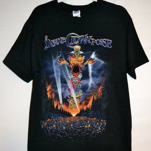 Vtg 2001 Insane Clown Posse ICP Totem Pole Hatchet Man Double-Side Tee T-Shirt L